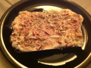 The finished result of the peppermint bark. Photo by Todd Gurvis