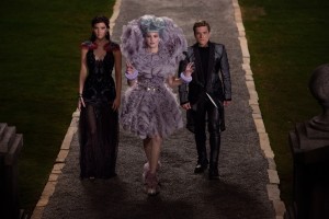        Jennifer Lawrence (left), Elizabeth Banks (center) and Josh Hutcherson (right) return for the continuation of the “Hunger Games” movie series. Although a new director Francis Lawrence has taken over the large franchise, fans released a positive response to Lawrence’s commitment of keeping the book and movie similar. Photo by hungergamesexplorer.com 