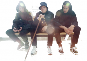 Yung Lean (center) is signed with the label Sad Boys. Photo from sadboys2001.com