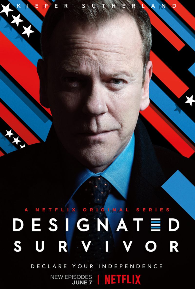 "Designated Survivor" is based on a lower level cabinet member and his road to being the next President of the United States, due to a catastrophe, which forces him to a higher rank. 