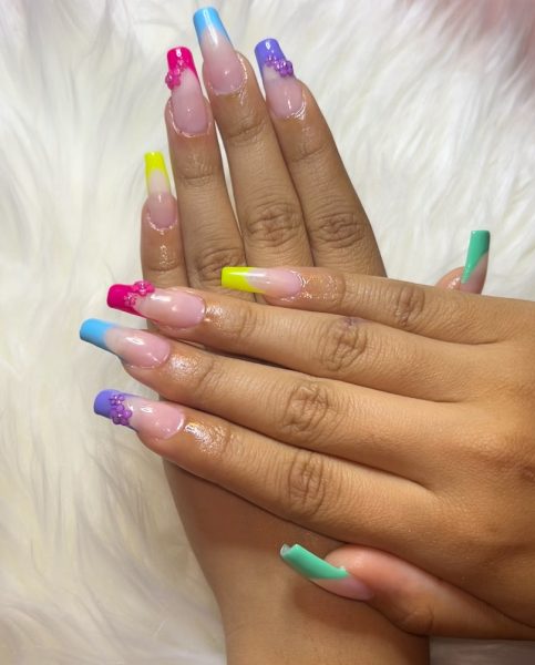 In December of 2024, senior and Print Editor-in-Chief of Prestige Yearbook Jasmine McNair started a nail business where she
expresses her passion through her nail art. Although she is still a beginner, she often practices on her friends and herself.