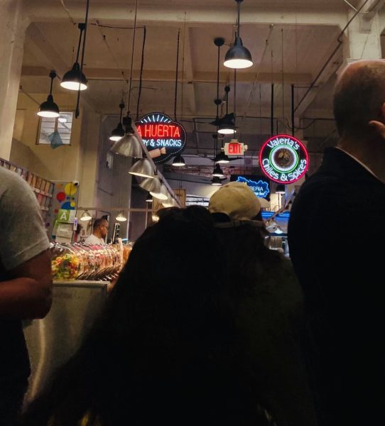 A crowded afternoon in Grand Central Market on April 5th, 2024. Grand Central market is a well-known tourist attraction in Downtown Los Angeles which features a variety foods and produce from many different cultures for people to come and enjoy.